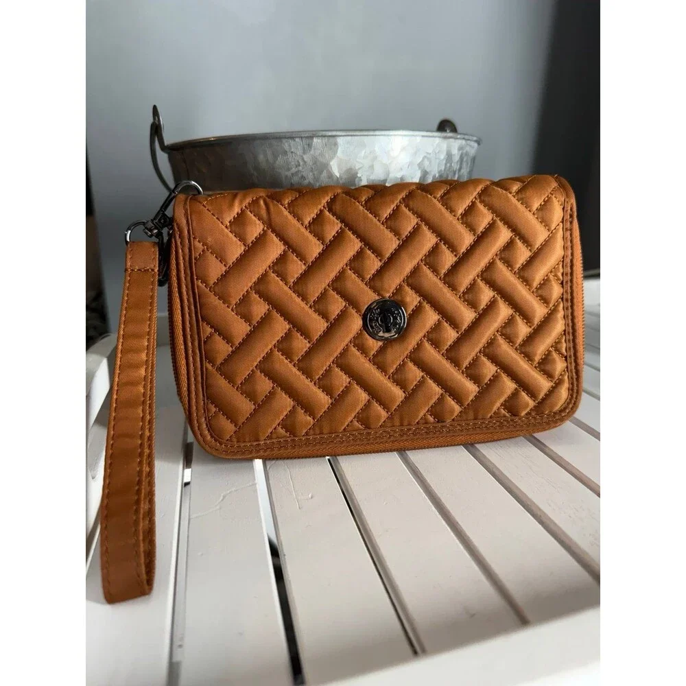 Lug QUICKSTEP CONVERTIBLE WALLET Copper Brown. NWOT